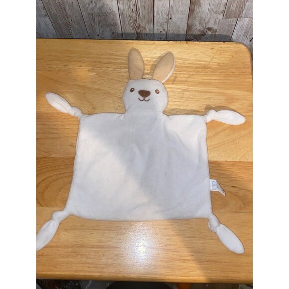 Tiger Tales Baby's First Bunny Rabbit Security Blanket Plush Tied End Knot Lovey - Picture 1 of 10